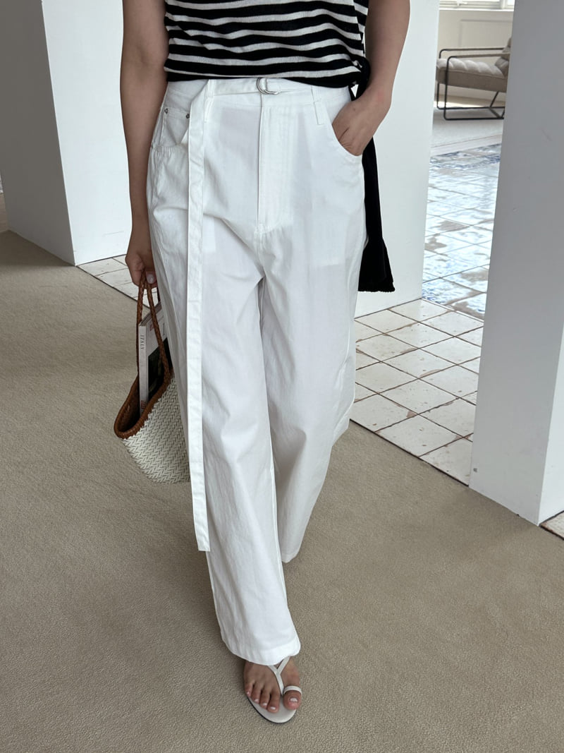 There By - Korean Women Fashion - #womensfashion - Rich Belted Pants