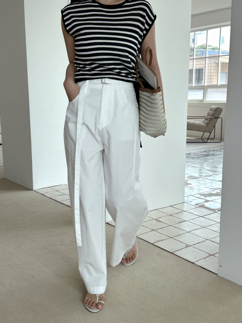 There By - Korean Women Fashion - #womensfashion - Rich Belted Pants - 3