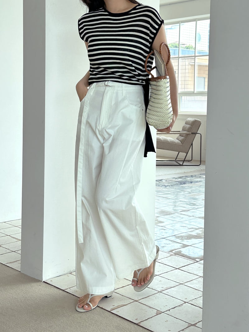 There By - Korean Women Fashion - #womensfashion - Rich Belted Pants - 5