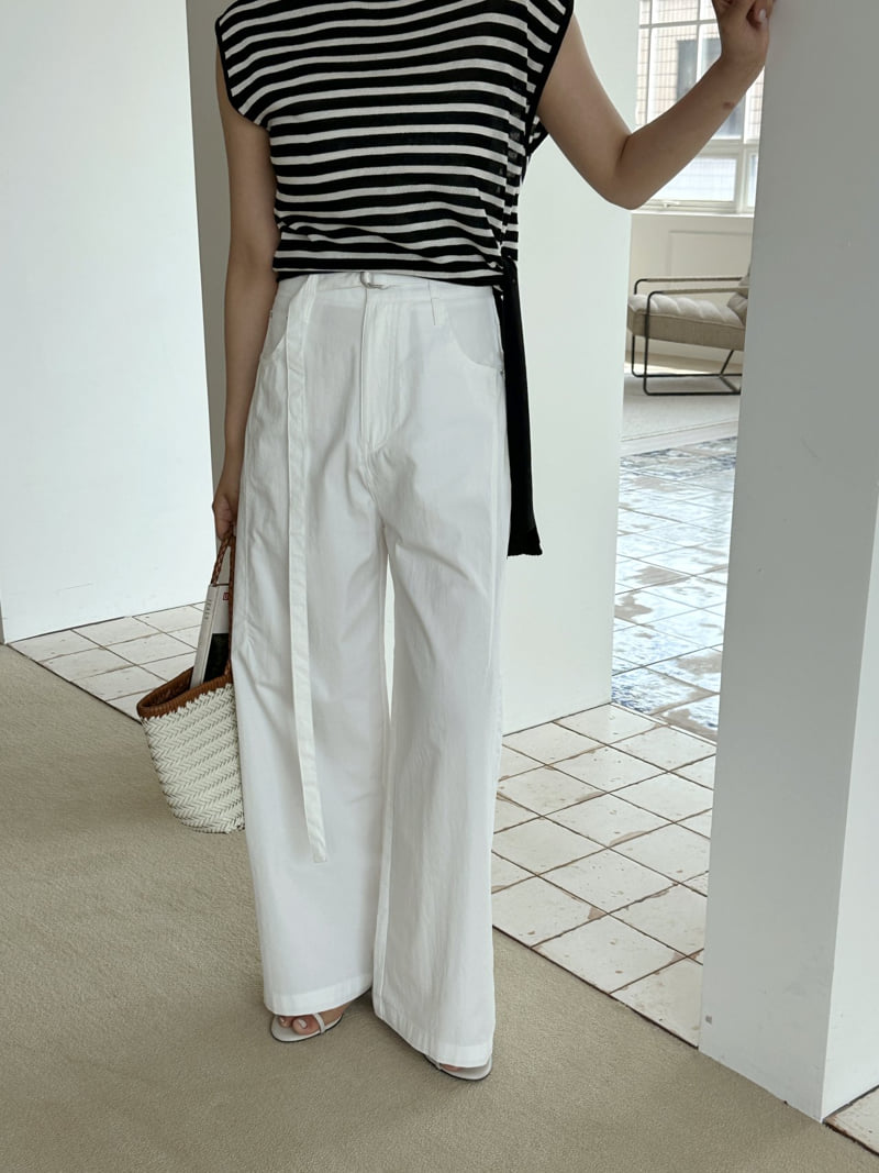 There By - Korean Women Fashion - #womensfashion - Rich Belted Pants - 7