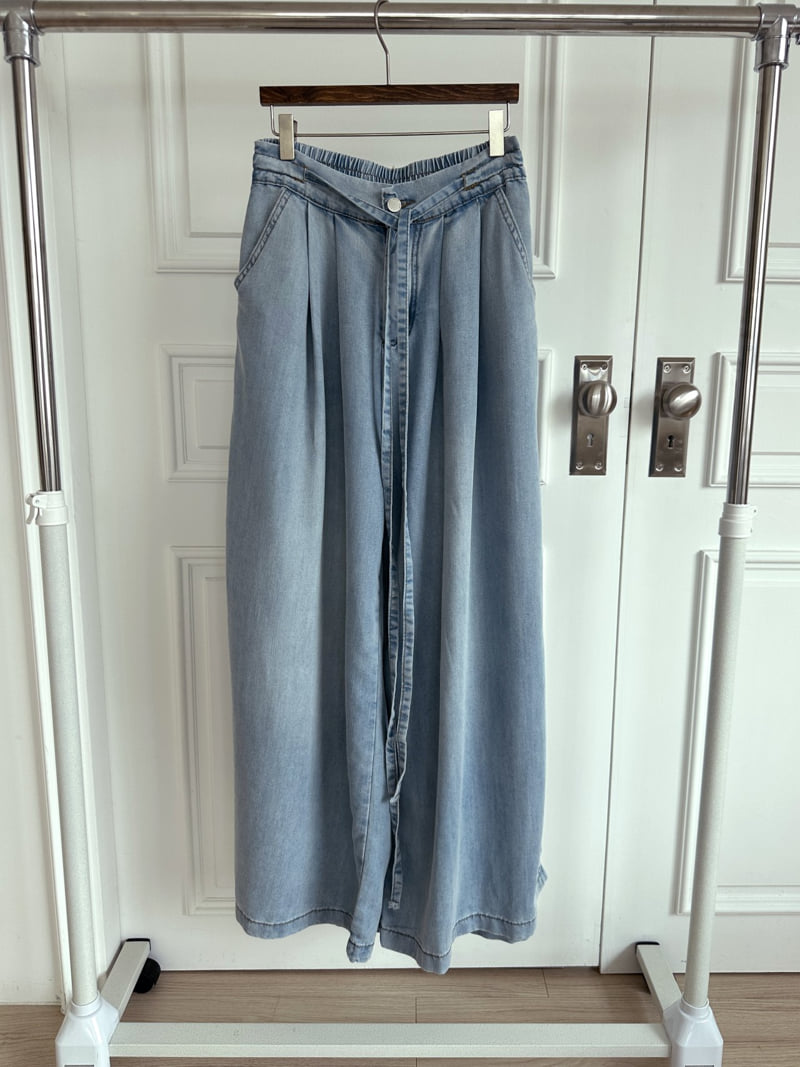 There By - Korean Women Fashion - #womensfashion - Wide Denim Pants - 11