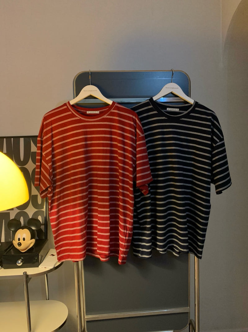 Toll - Korean Women Fashion - #momslook - Double Stripe Tee - 9