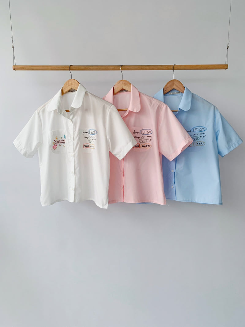 Toll - Korean Women Fashion - #romanticstyle - Let's Go Shirt - 12