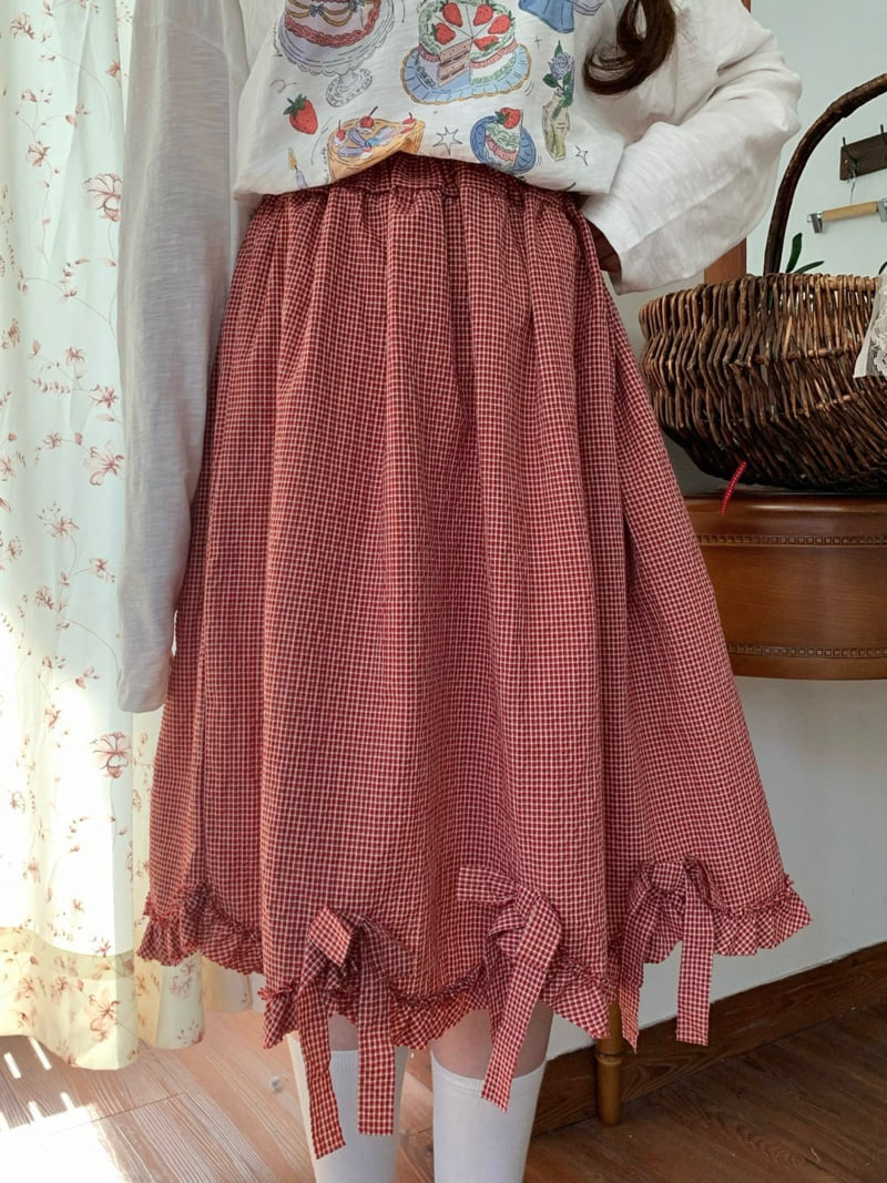 Toll - Korean Women Fashion - #womensfashion - Cherry Skirt - 2