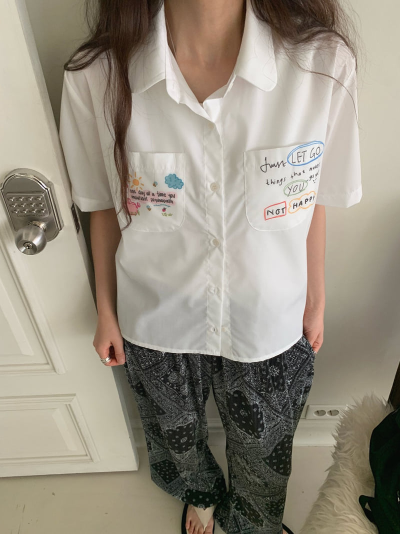 Toll - Korean Women Fashion - #womensfashion - Let's Go Shirt