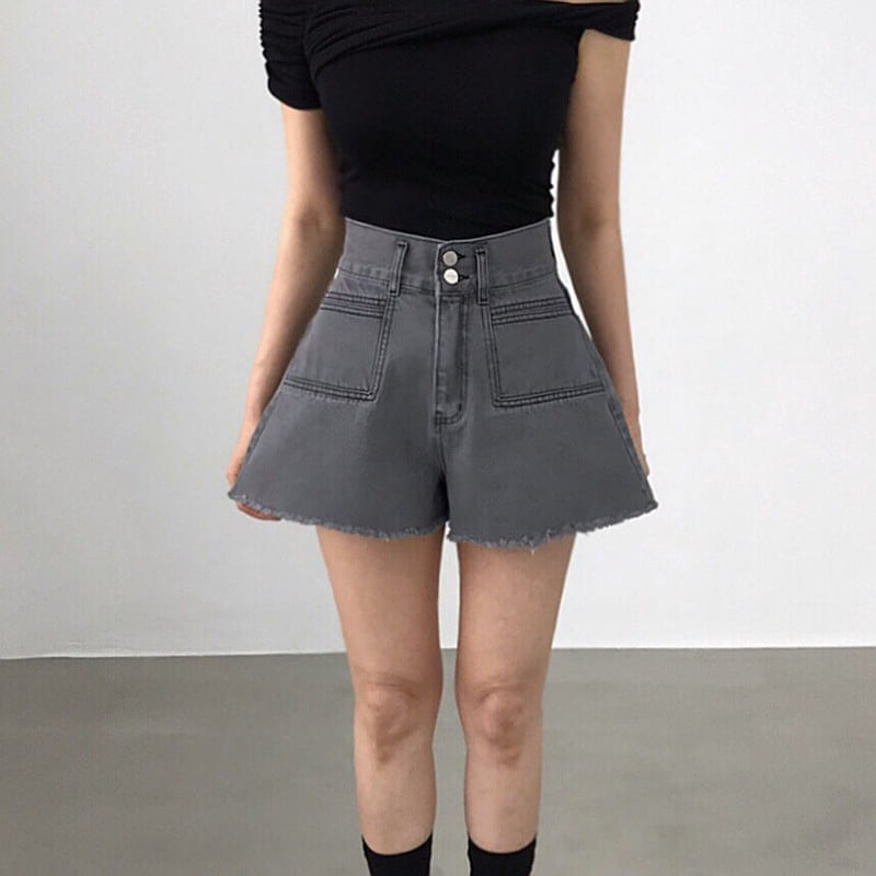 Twomoon - Korean Women Fashion - #momslook - Hepburn Two-Tone Denim Pants - 2
