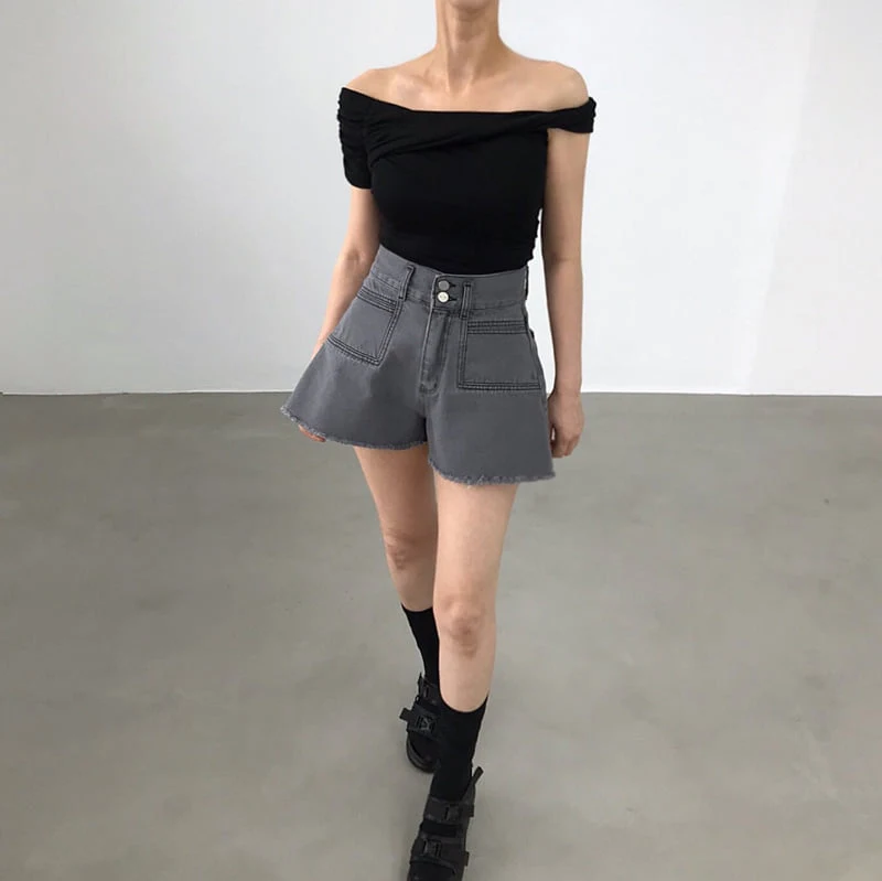 Twomoon - Korean Women Fashion - #momslook - Twister Asymmetrical Top - 4
