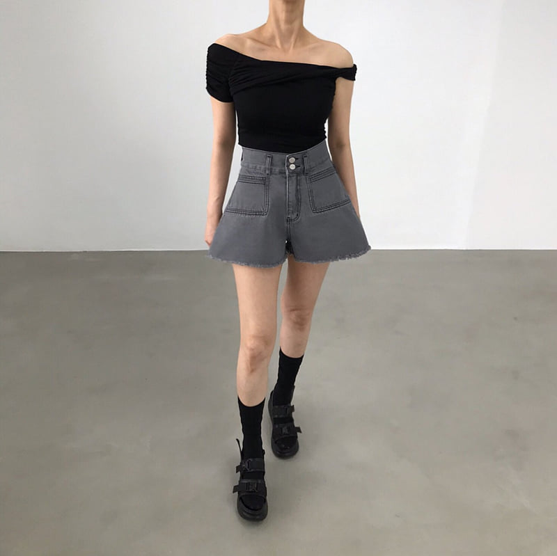 Twomoon - Korean Women Fashion - #momslook - Twister Asymmetrical Top - 5