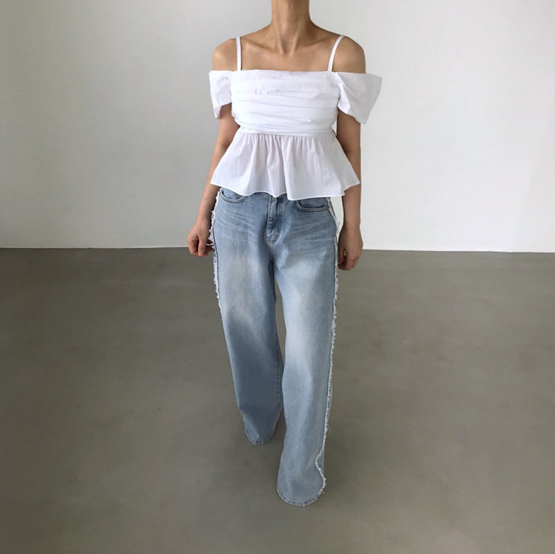 Twomoon - Korean Women Fashion - #momslook - Erica Pleated Blouse