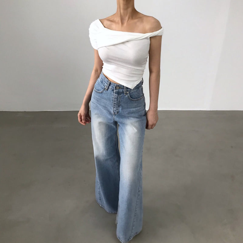 Twomoon - Korean Women Fashion - #pursuepretty - Twister Asymmetrical Top - 9