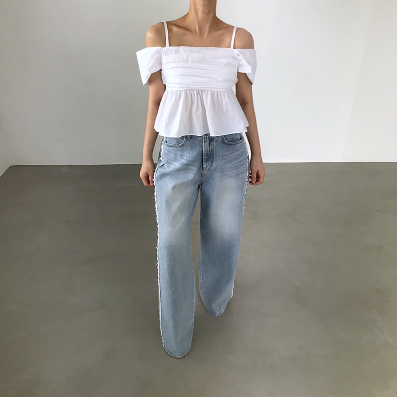 Twomoon - Korean Women Fashion - #pursuepretty - Erica Pleated Blouse - 5