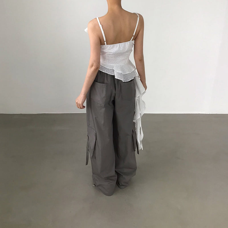 Twomoon - Korean Women Fashion - #restrostyle - Lilith Flare Sleeveless Top - 5