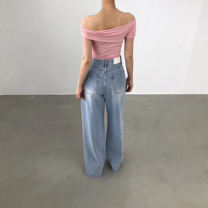 Twomoon - Korean Women Fashion - #shopsmall - Twister Asymmetrical Top - 12