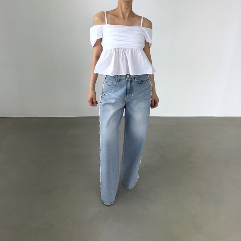 Twomoon - Korean Women Fashion - #vintageinspired - Erica Pleated Blouse - 3