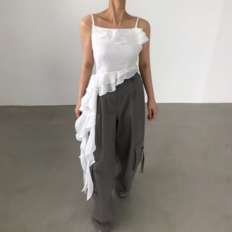 Twomoon - Korean Women Fashion - #womensfashion - Lilith Flare Sleeveless Top