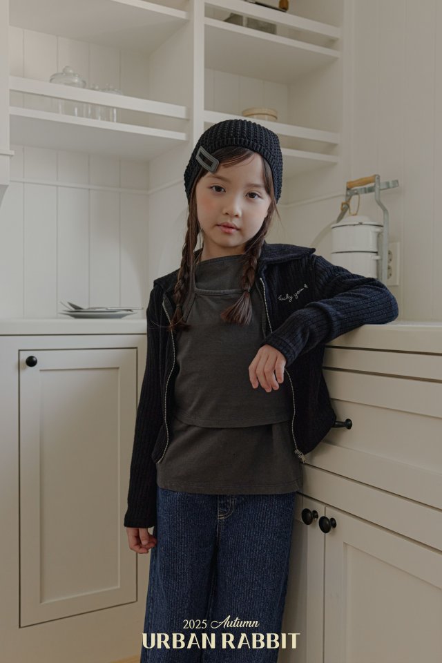 Urban Rabbit - Korean Children Fashion - #Kfashion4kids - Wide Ribbed Zip-up - 8