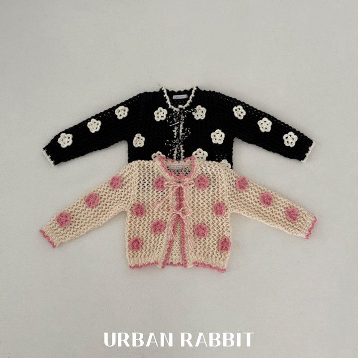 Urban Rabbit - Korean Children Fashion - #childrensboutique - Crochet Flower Cardigan