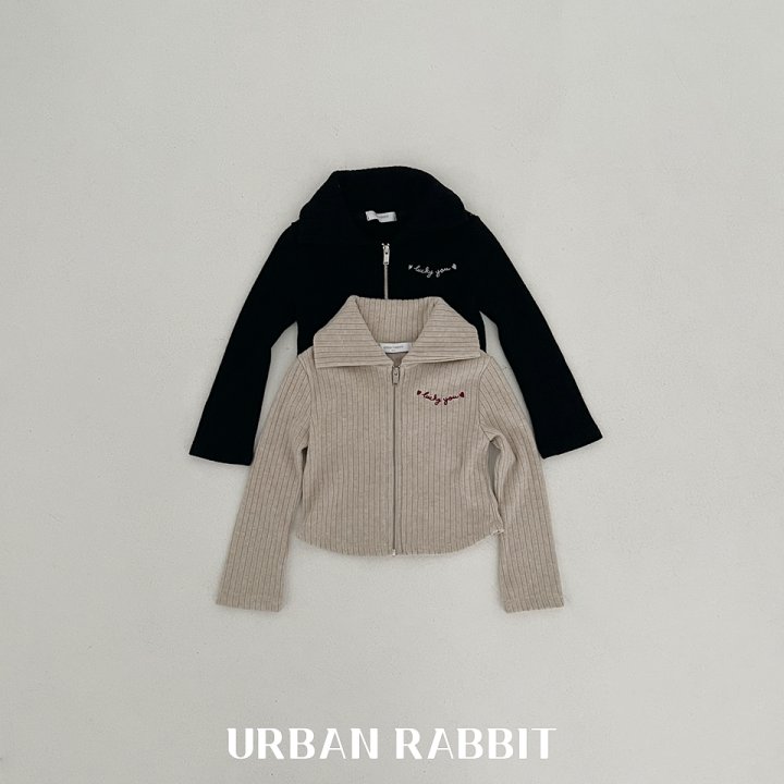 Urban Rabbit - Korean Children Fashion - #childrensboutique - Wide Ribbed Zip-up