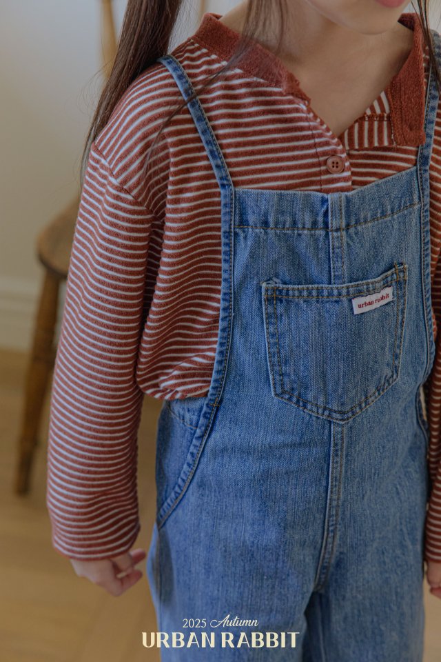 Urban Rabbit - Korean Children Fashion - #childrensboutique - Denim Bootcut Overalls - 11
