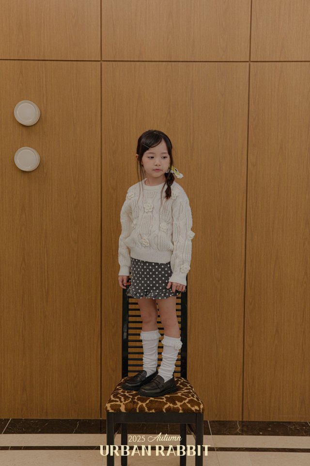 Urban Rabbit - Korean Children Fashion - #childrensboutique - Round Flower Knit - 7