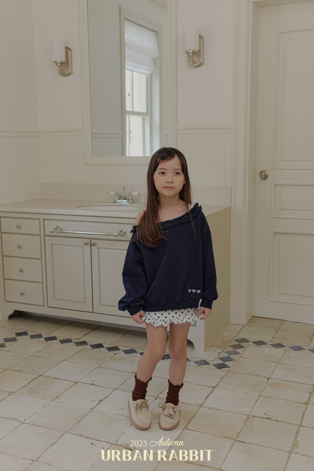 Urban Rabbit - Korean Children Fashion - #childrensboutique - Off-shoulder Frill Tee - 5
