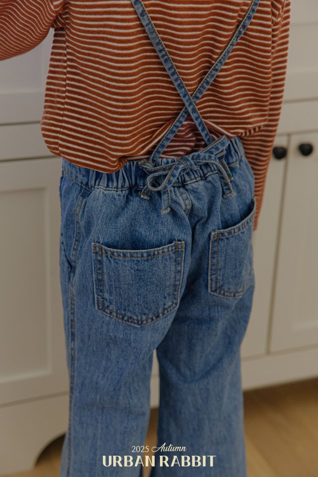 Urban Rabbit - Korean Children Fashion - #designkidswear - Denim Bootcut Overalls - 12
