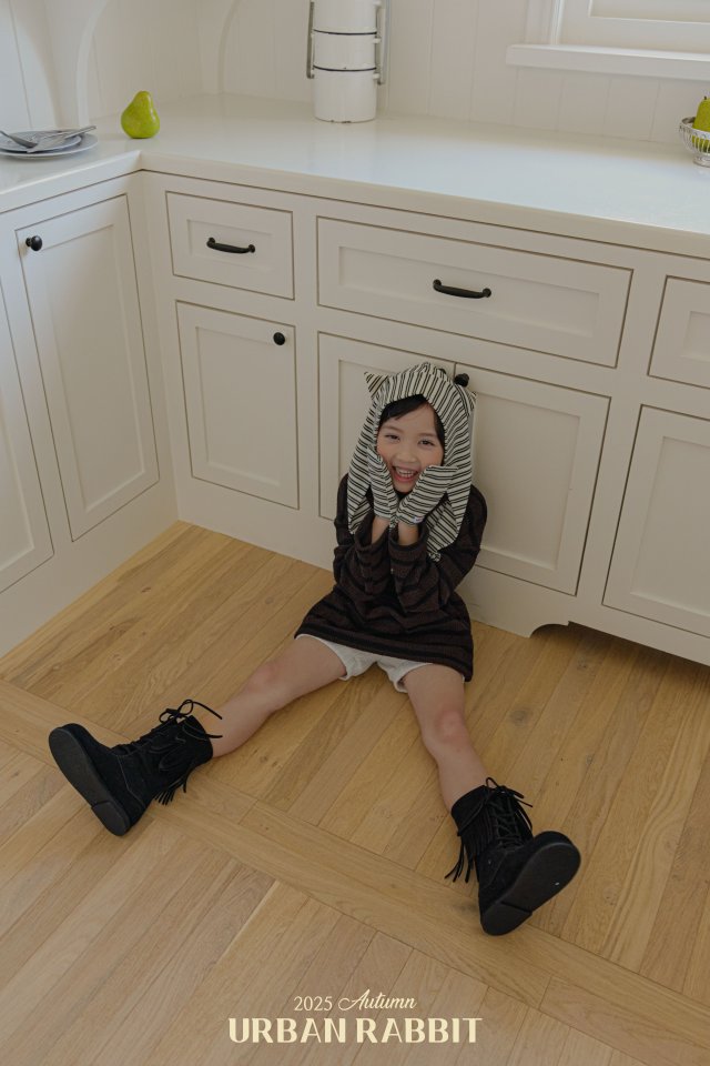 Urban Rabbit - Korean Children Fashion - #designkidswear - Stripe Knit Collar Tee - 11