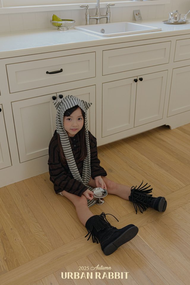 Urban Rabbit - Korean Children Fashion - #discoveringself - Stripe Knit Collar Tee - 12