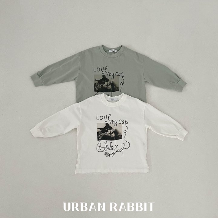 Urban Rabbit - Korean Children Fashion - #fashionkids - My Cat Long Tee