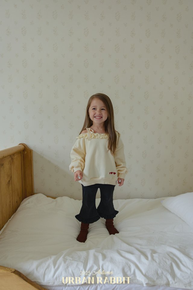 Urban Rabbit - Korean Children Fashion - #fashionkids - Off-shoulder Frill Tee - 8