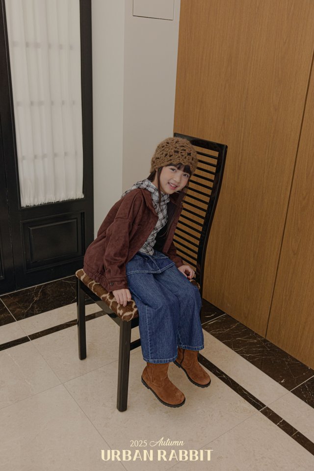 Urban Rabbit - Korean Children Fashion - #kidsshorts - Check Slim Hoodie Tee - 12