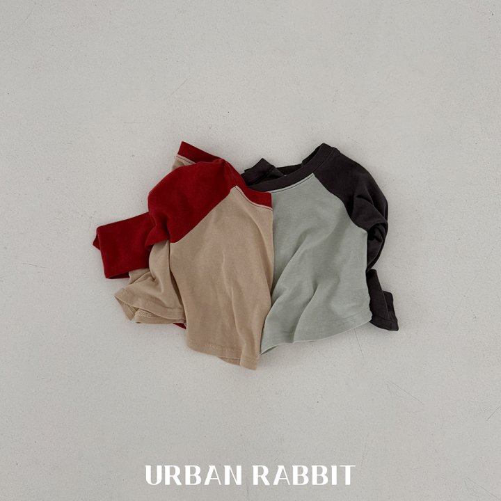 Urban Rabbit - Korean Children Fashion - #kidsshorts - Round Raglan Tee