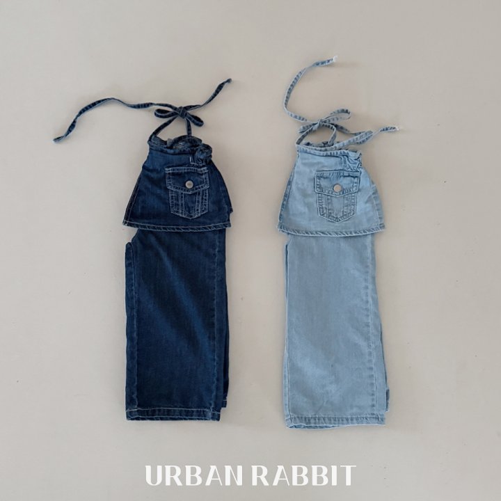 Urban Rabbit - Korean Children Fashion - #kidsshorts - Pocket Wrap Denim Pants - 12
