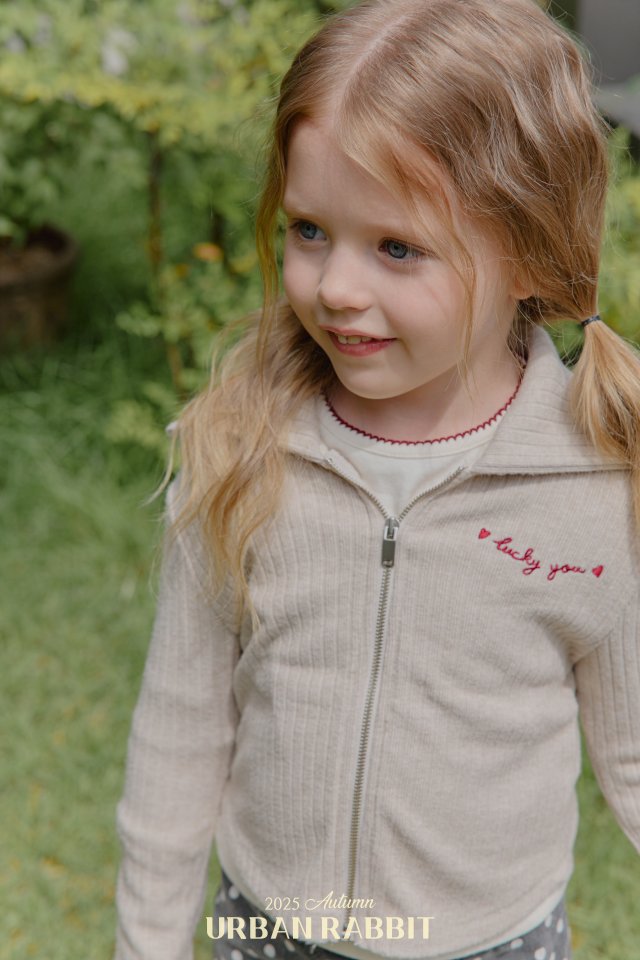 Urban Rabbit - Korean Children Fashion - #kidsstore - Wide Ribbed Zip-up - 6