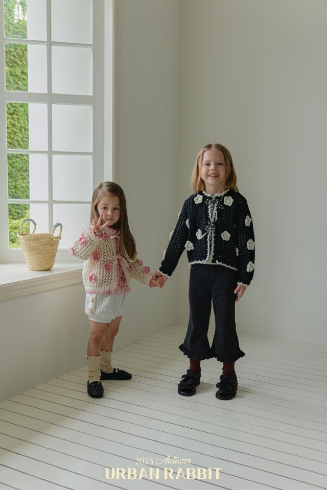 Urban Rabbit - Korean Children Fashion - #kidzfashiontrend - Crochet Flower Cardigan - 7