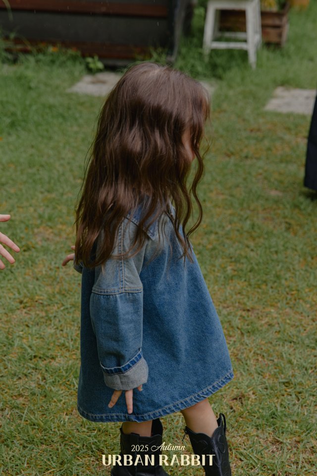 Urban Rabbit - Korean Children Fashion - #kidzfashiontrend - Brushed Denim One-piece - 10