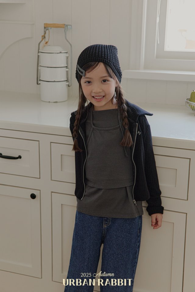 Urban Rabbit - Korean Children Fashion - #littlefashionista - Wide Ribbed Zip-up - 9