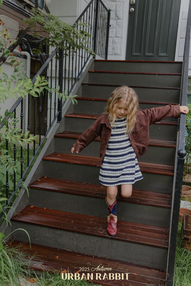 Urban Rabbit - Korean Children Fashion - #minifashionista - Ethnic Knit One-piece - 6