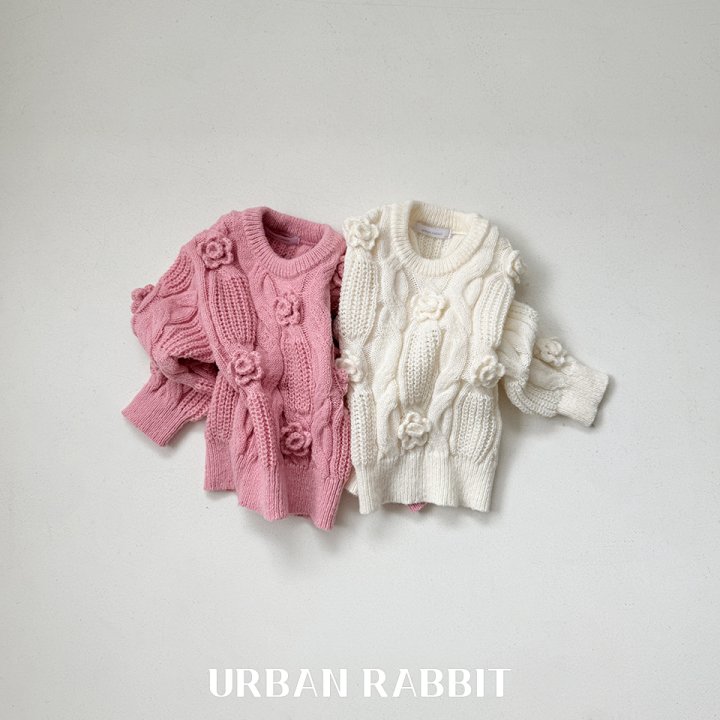Urban Rabbit - Korean Children Fashion - #minifashionista - Round Flower Knit