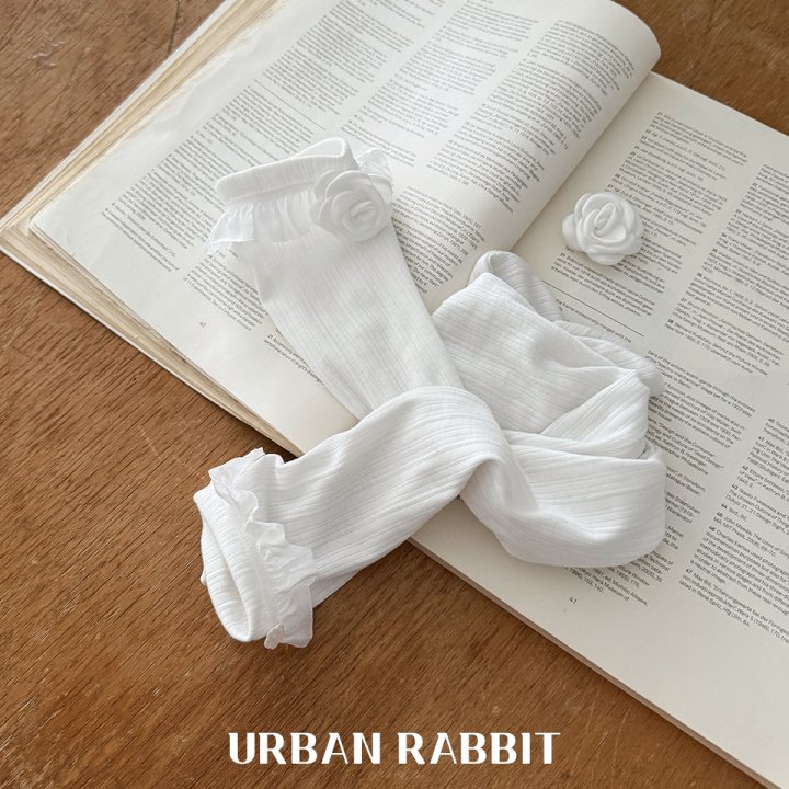 Urban Rabbit - Korean Children Fashion - #minifashionista - Rose Frill Long Socks - 4