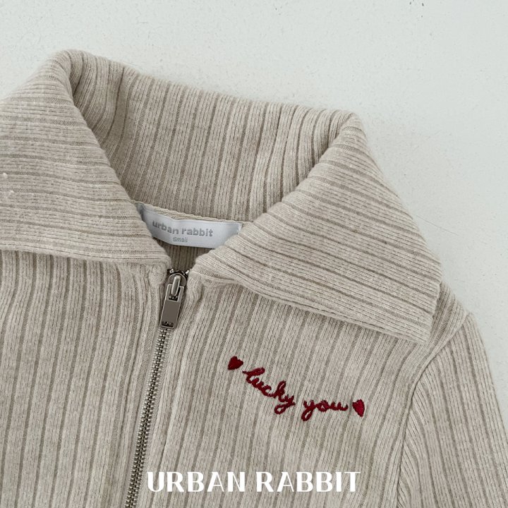Urban Rabbit - Korean Children Fashion - #prettylittlegirls - Wide Ribbed Zip-up - 12