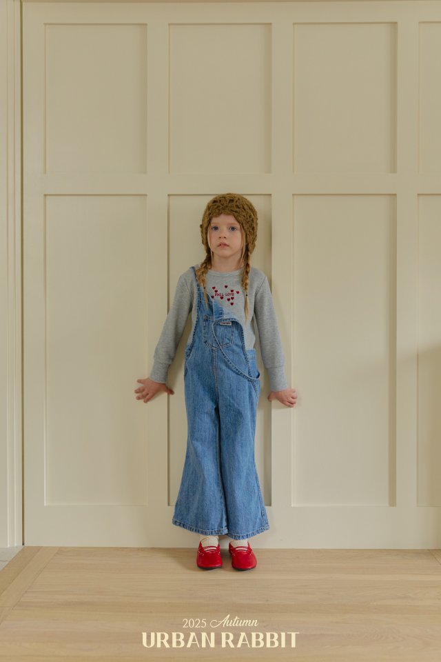 Urban Rabbit - Korean Children Fashion - #stylishchildhood - Denim Bootcut Overalls - 9