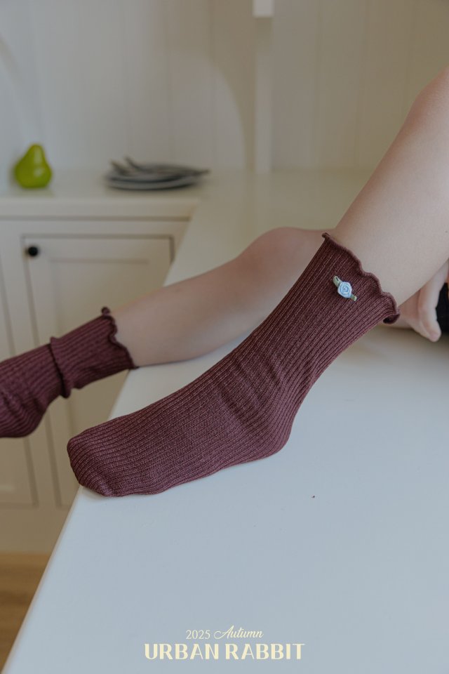 Urban Rabbit - Korean Children Fashion - #todddlerfashion - Twinkle Rose Socks - 8