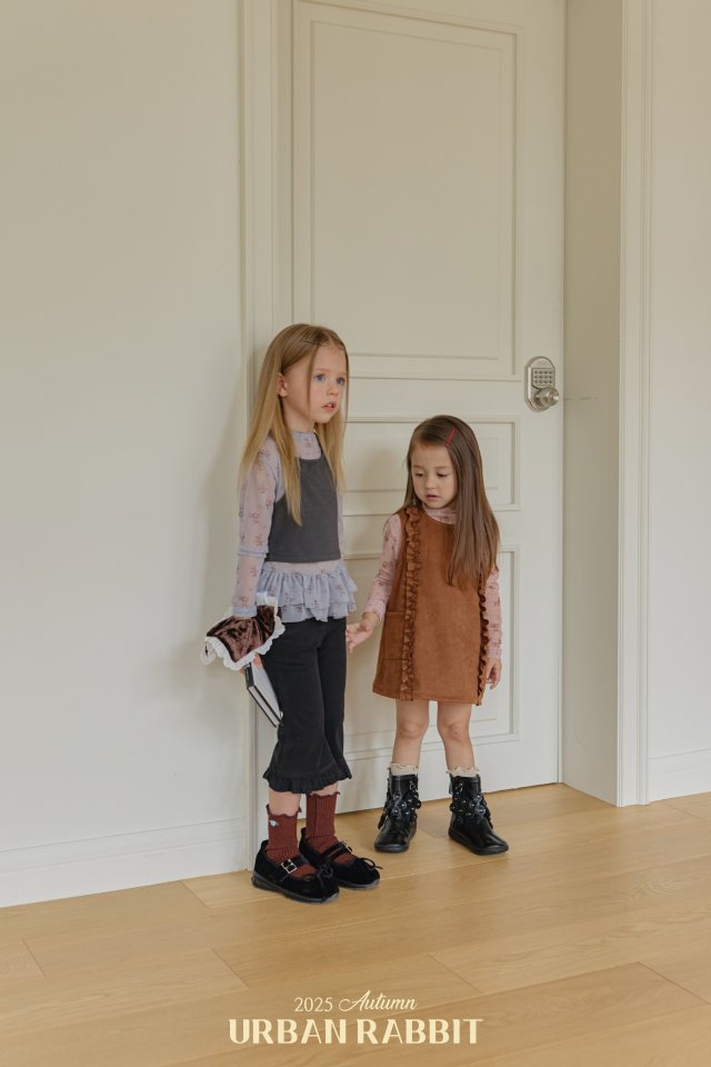 Urban Rabbit - Korean Children Fashion - #toddlerclothing - Suede Frill One-piece - 6
