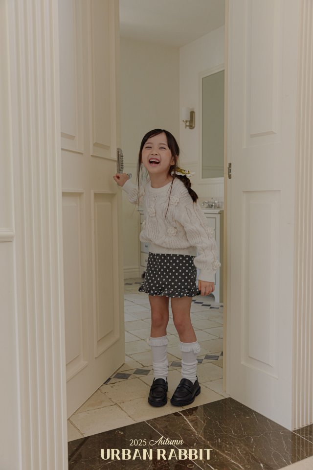 Urban Rabbit - Korean Children Fashion - #todddlerfashion - Round Flower Knit - 4