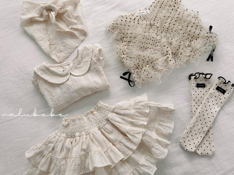 Valu Bebe - Korean Baby Fashion - #babyboutique - Smocked Layered Skirt Bloomer (Bebe) - 8