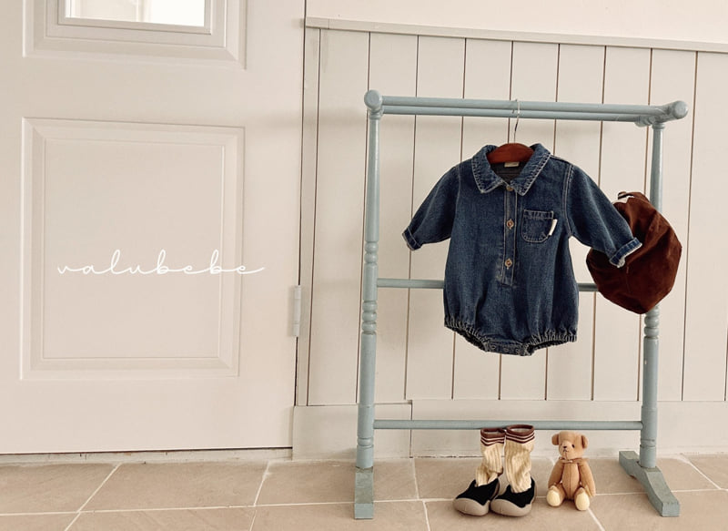 Valu Bebe - Korean Baby Fashion - #babyboutique - Toto Denim Suit (Bebe)