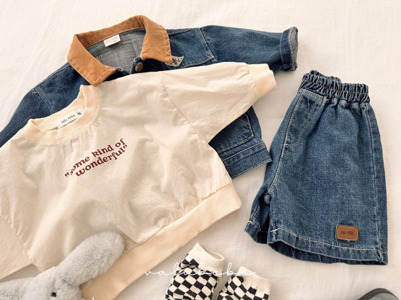 Valu Bebe - Korean Baby Fashion - #babyboutique - Lettering Crisp Sweatshirt (Bebe) - 9