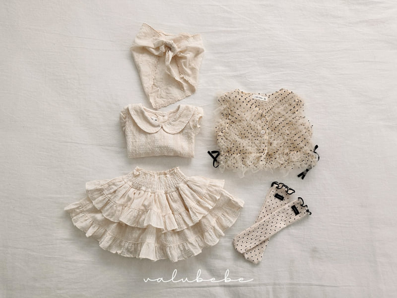 Valu Bebe - Korean Baby Fashion - #babyboutique - Collar Roll-Up Socks (Bebe) - 3