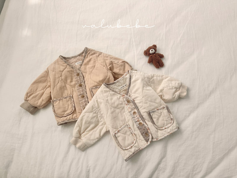 Valu Bebe - Korean Baby Fashion - #babyboutique - Color Point Quilted Jacket (Bebe) - 5